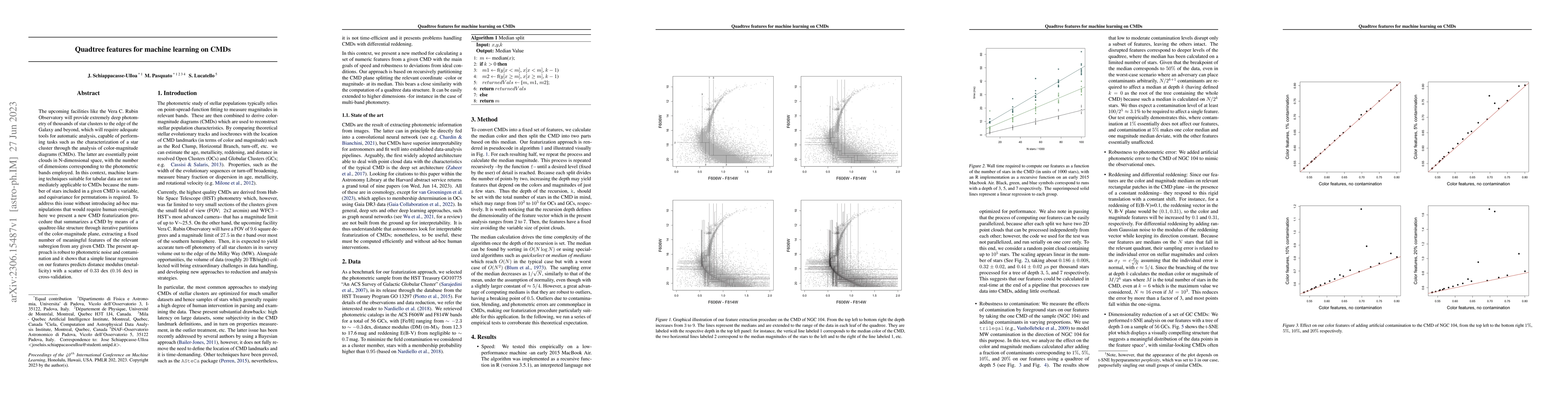 Thumbnail for Quadtree features for machine learning on CMDs