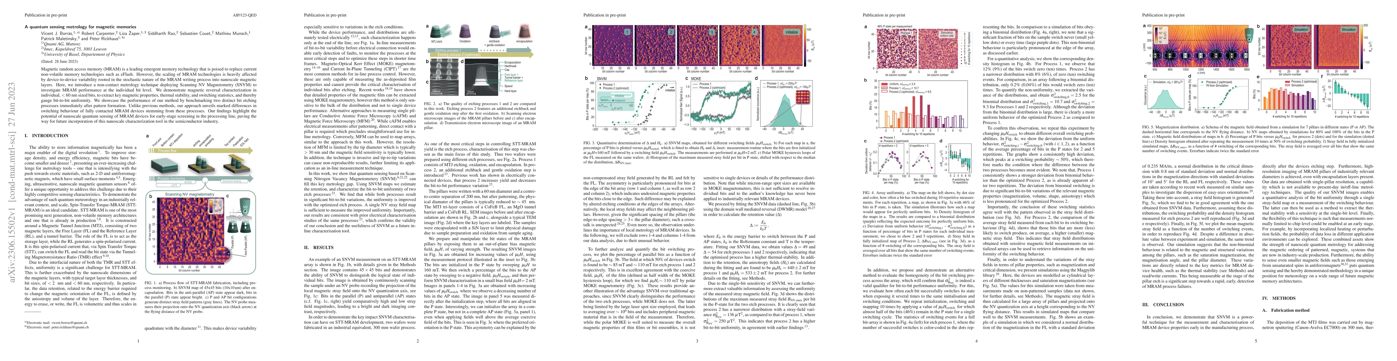 Thumbnail for A quantum sensing metrology for magnetic memories