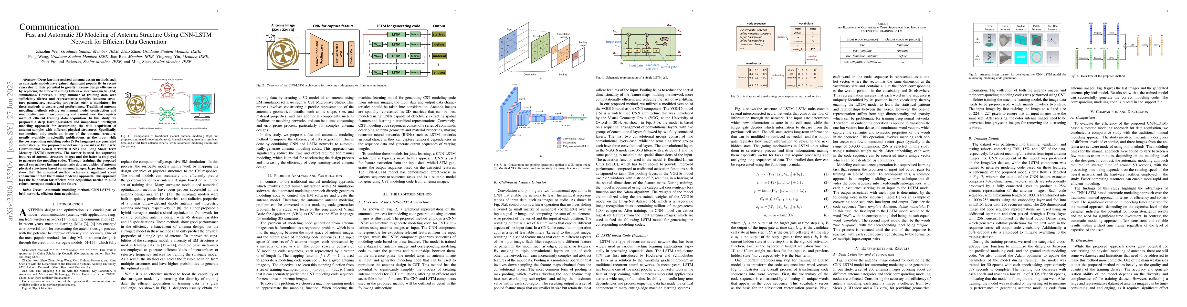 Thumbnail for Fast and Automatic 3D Modeling of Antenna Structure Using CNN-LSTM
  Network for Efficient Data Generation