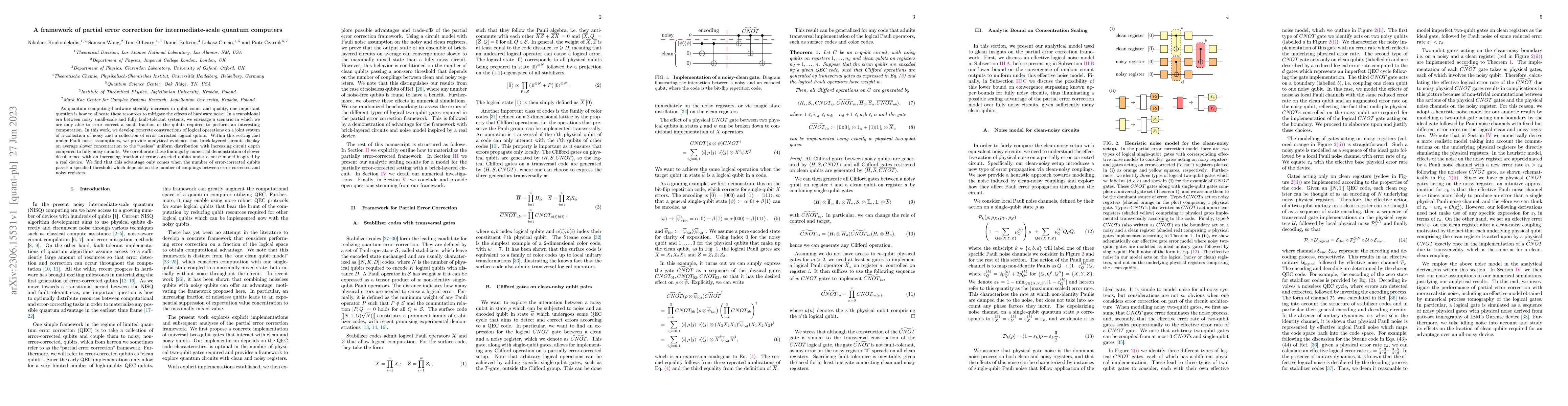 Thumbnail for A framework of partial error correction for intermediate-scale quantum
  computers