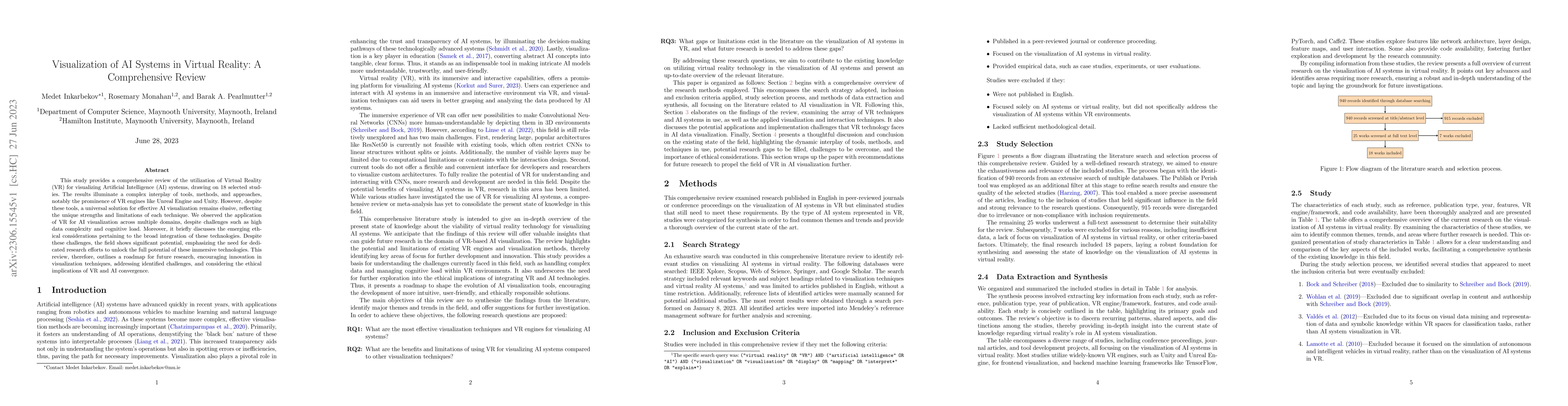 Thumbnail for Visualization of AI Systems in Virtual Reality: A Comprehensive Review