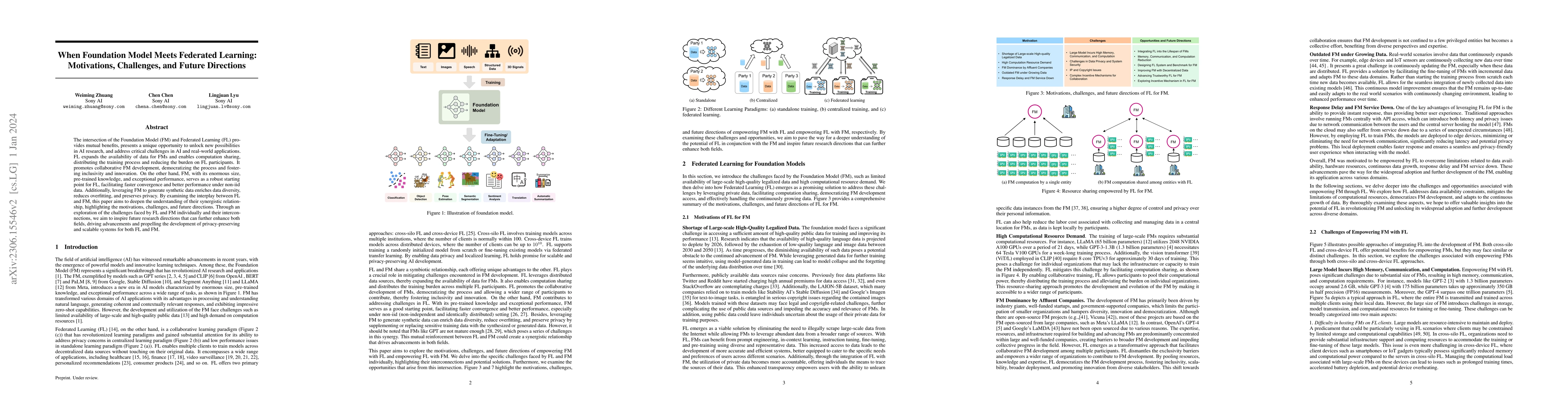 Thumbnail for When Foundation Model Meets Federated Learning: Motivations, Challenges,
  and Future Directions