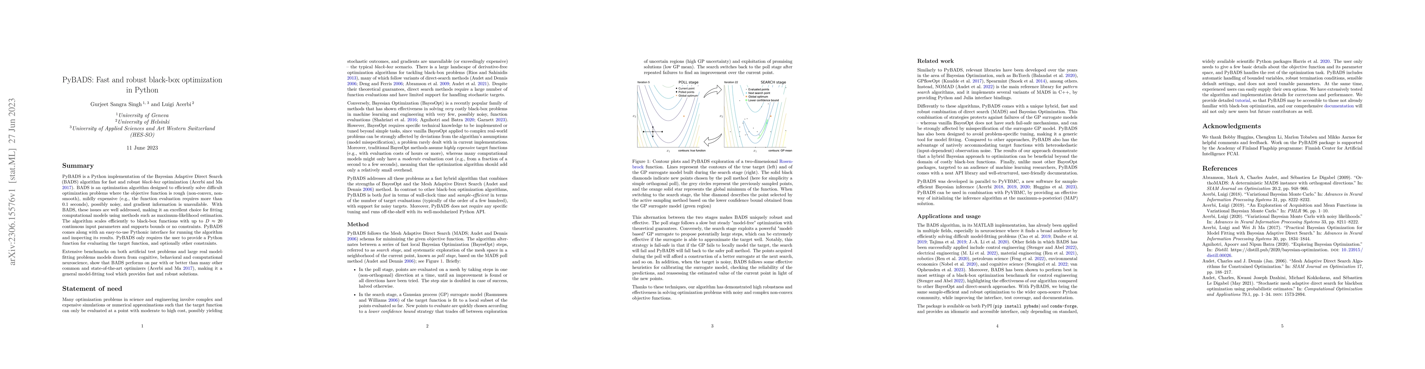 Thumbnail for PyBADS: Fast and robust black-box optimization in Python