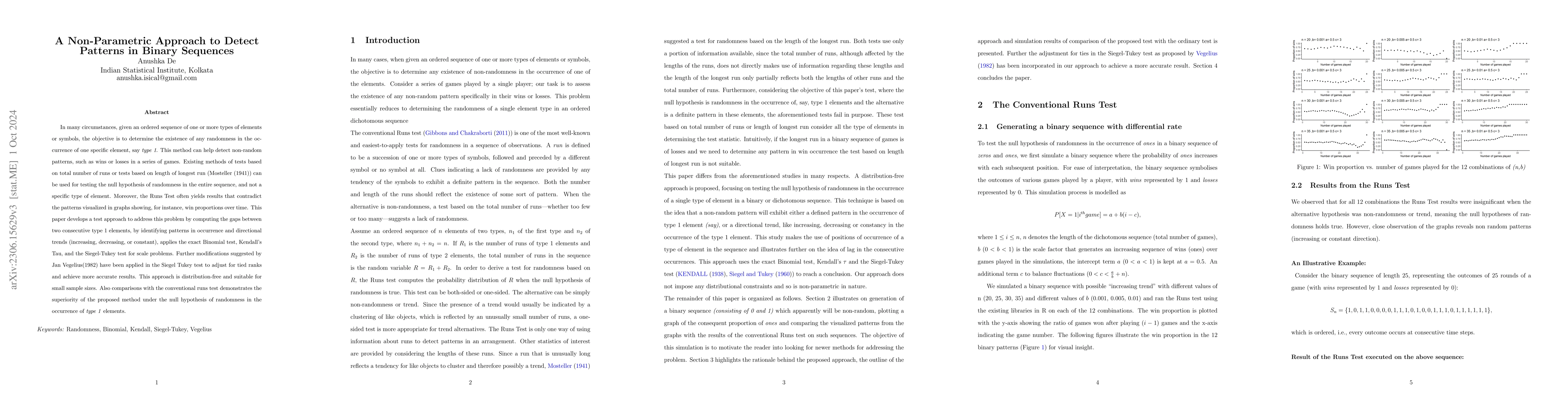 Thumbnail for A non-parametric approach to detect patterns in binary sequences
