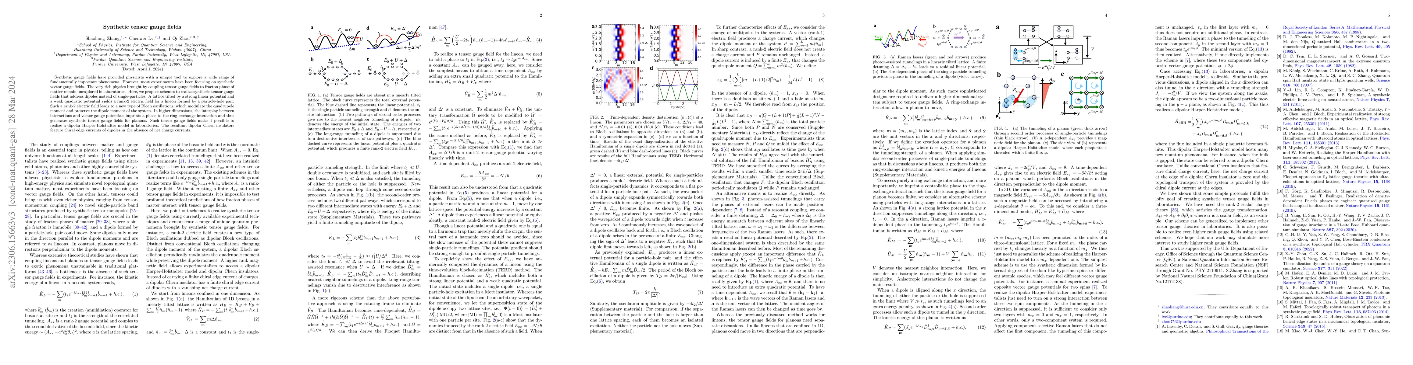 Thumbnail for Synthetic tensor gauge fields