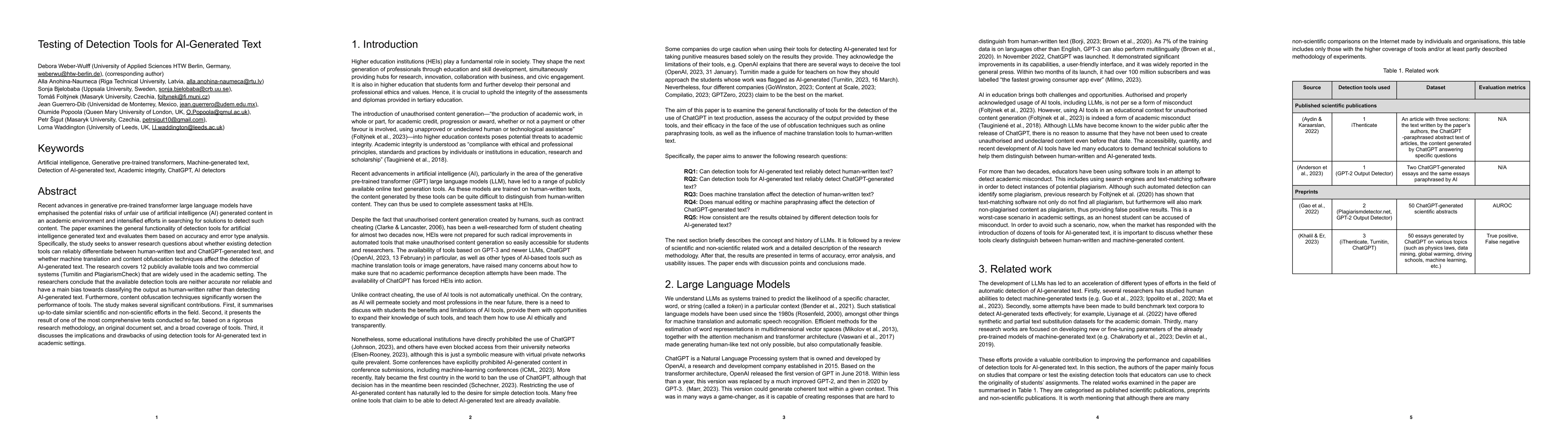 Thumbnail for Testing of Detection Tools for AI-Generated Text