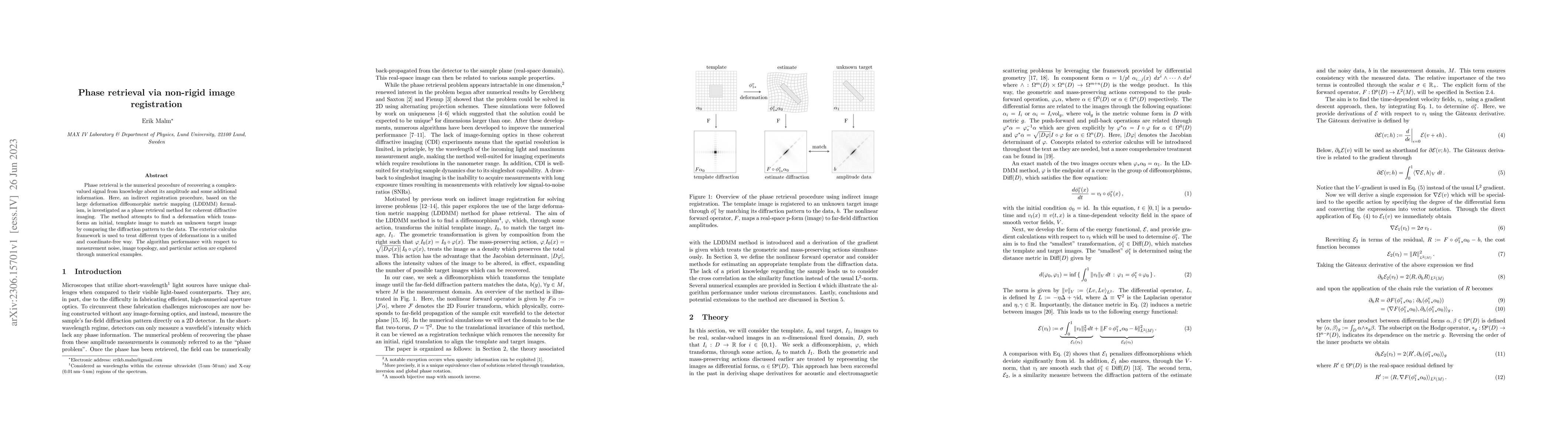 Thumbnail for Phase retrieval via non-rigid image registration