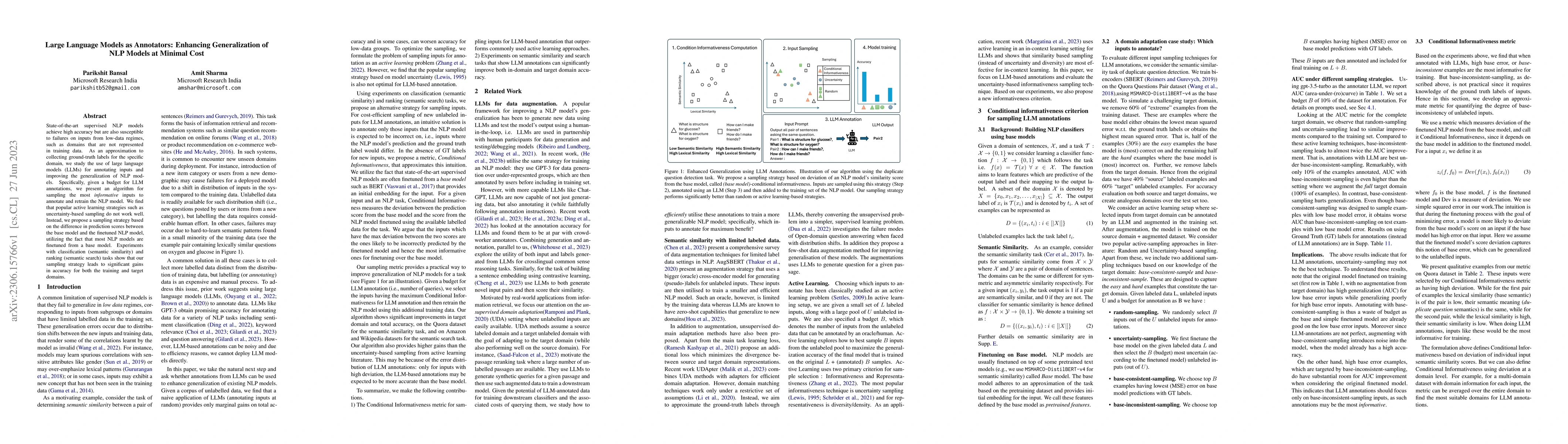 Thumbnail for Large Language Models as Annotators: Enhancing Generalization of NLP
  Models at Minimal Cost