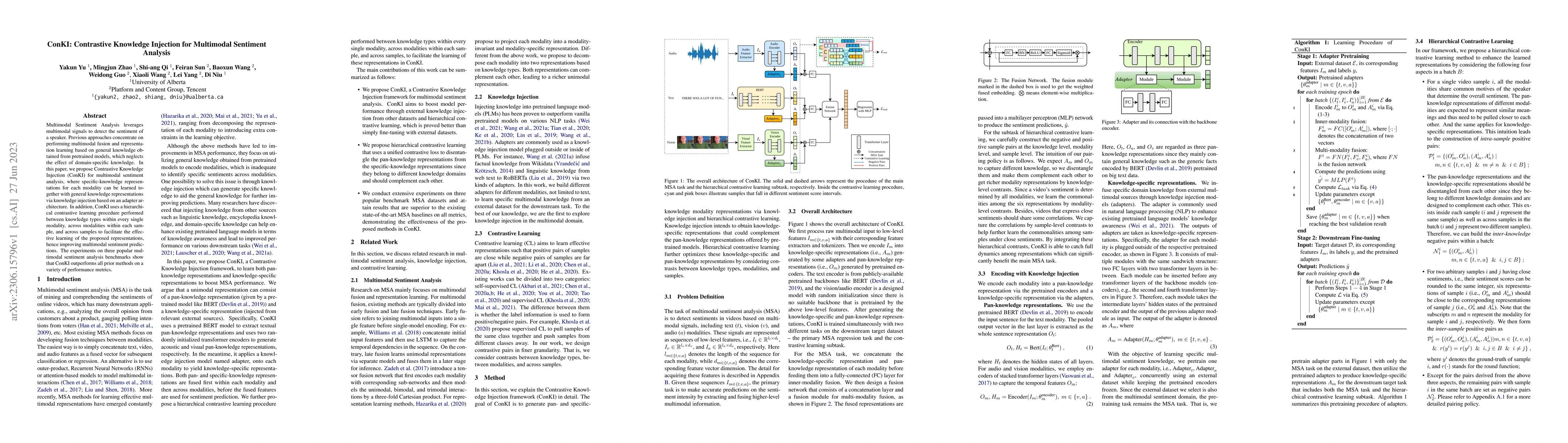 Thumbnail for ConKI: Contrastive Knowledge Injection for Multimodal Sentiment Analysis