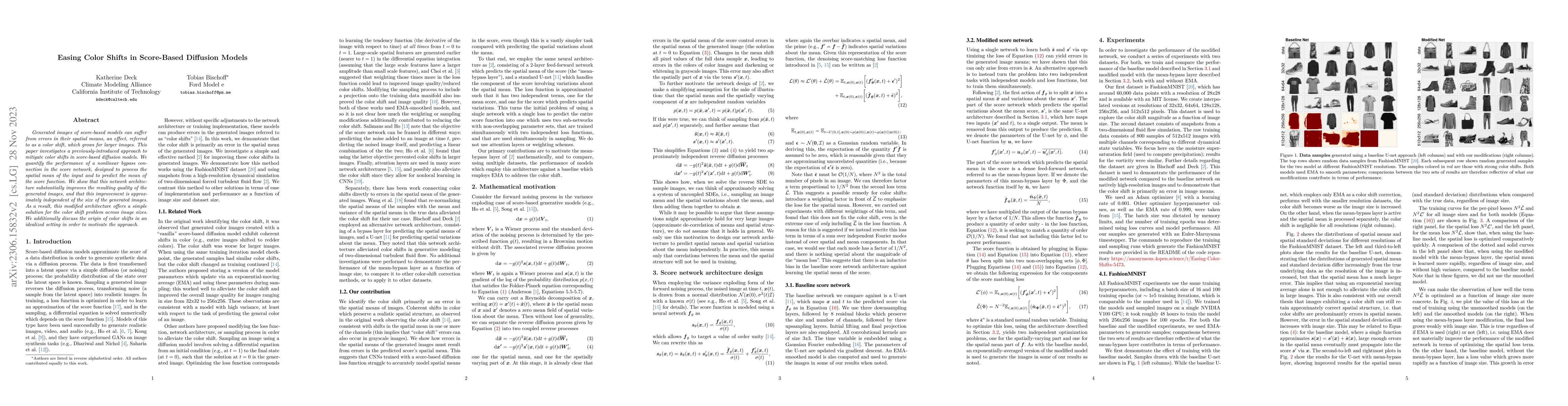 Thumbnail for Easing Color Shifts in Score-Based Diffusion Models