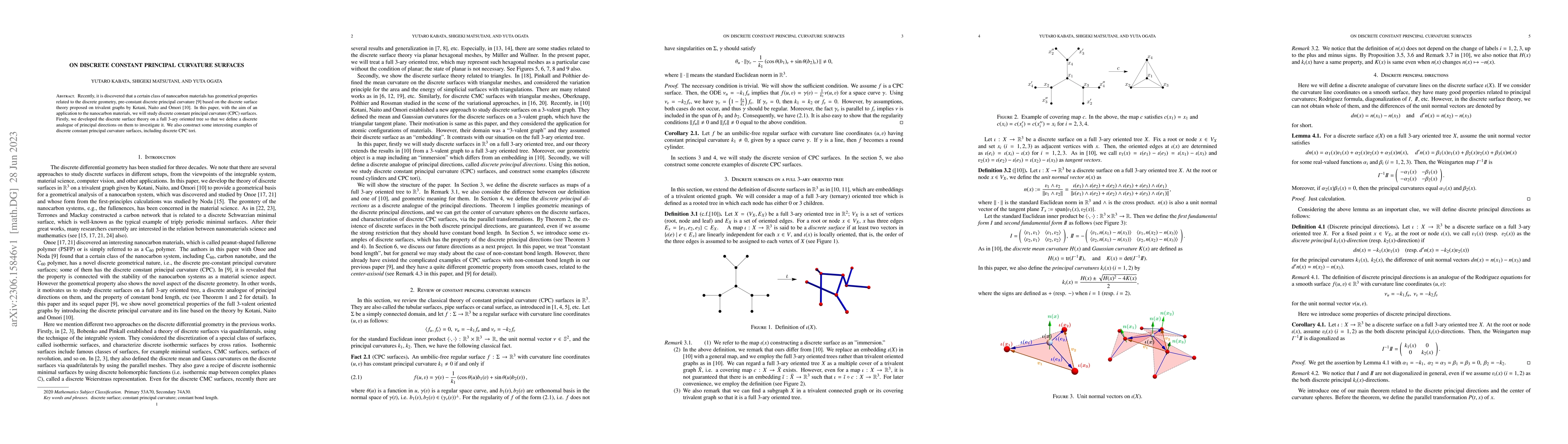 Thumbnail for On discrete constant principal curvature surfaces