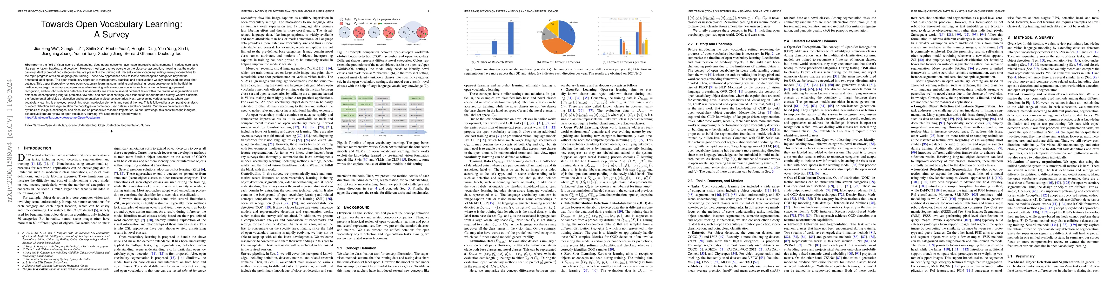 Thumbnail for Towards Open Vocabulary Learning: A Survey