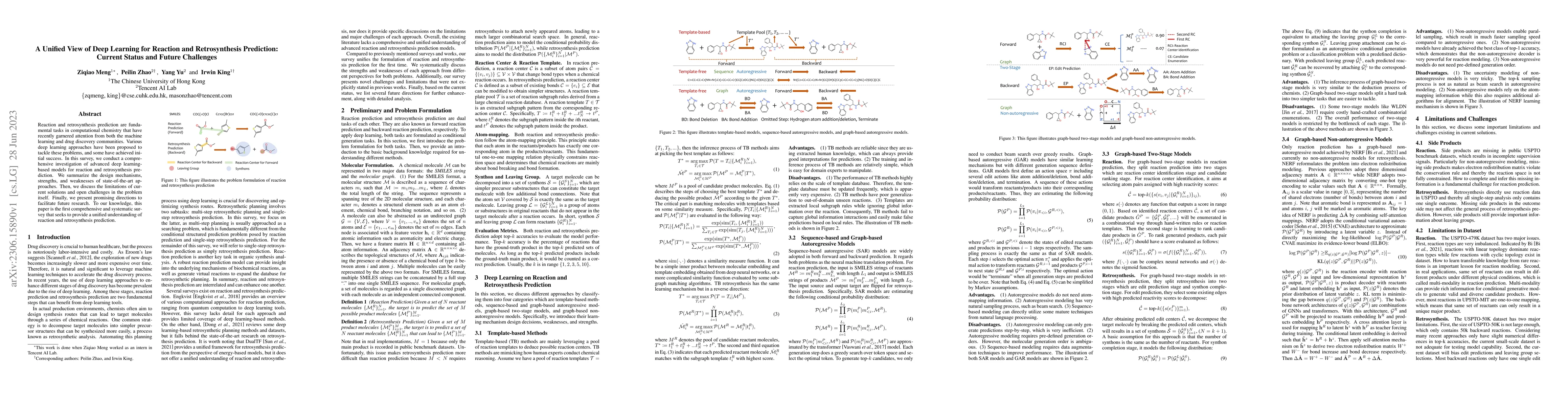 Thumbnail for A Unified View of Deep Learning for Reaction and Retrosynthesis
  Prediction: Current Status and Future Challenges