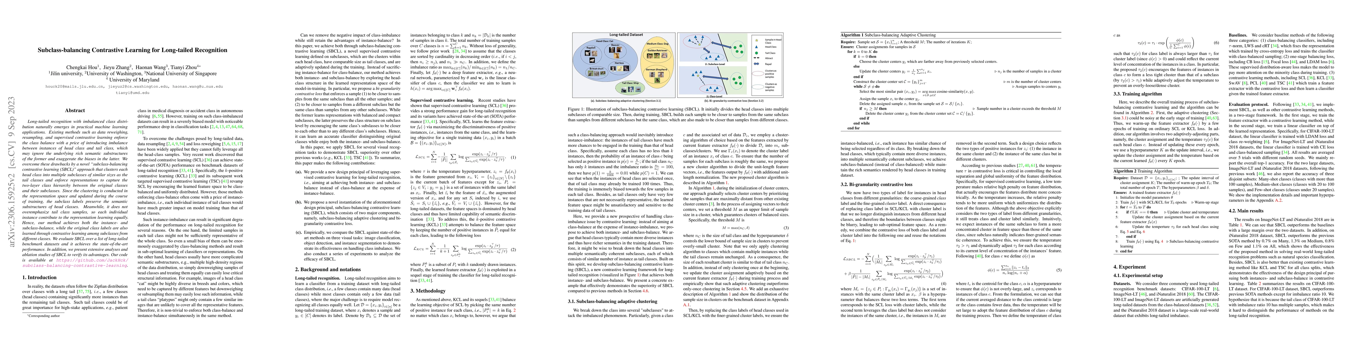 Thumbnail for Subclass-balancing Contrastive Learning for Long-tailed Recognition