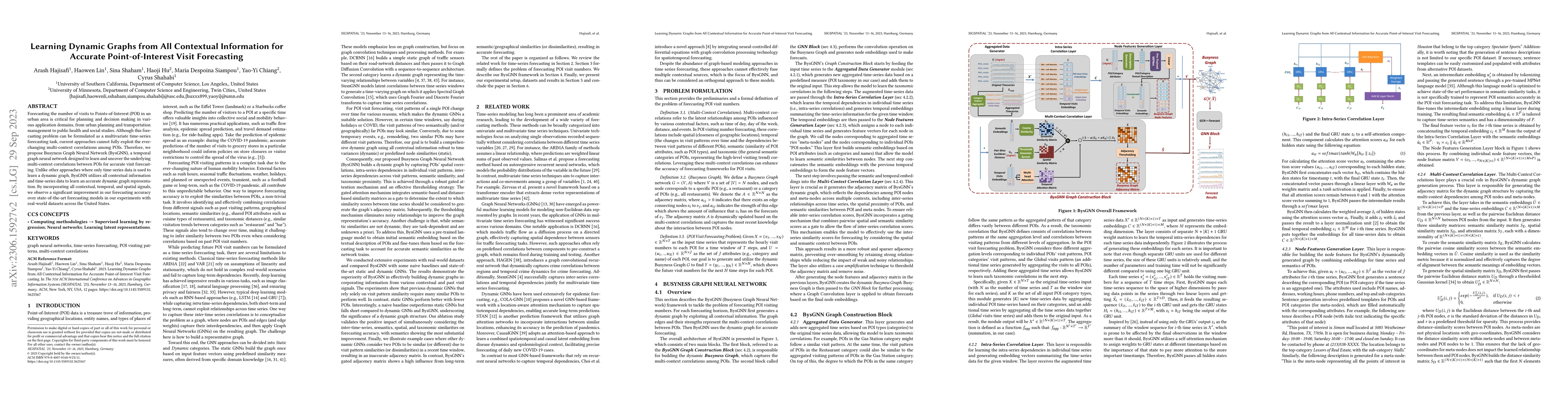Thumbnail for Learning Dynamic Graphs from All Contextual Information for Accurate
  Point-of-Interest Visit Forecasting
