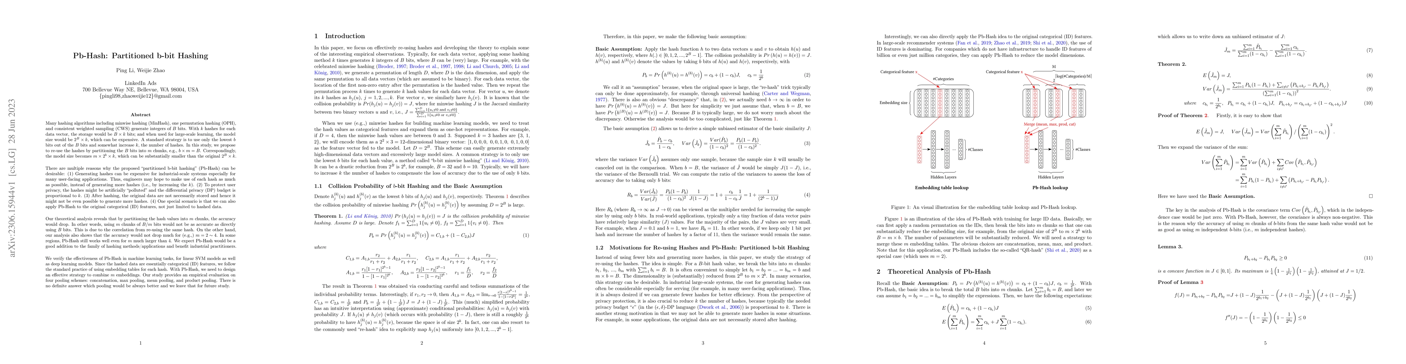 Thumbnail for Pb-Hash: Partitioned b-bit Hashing