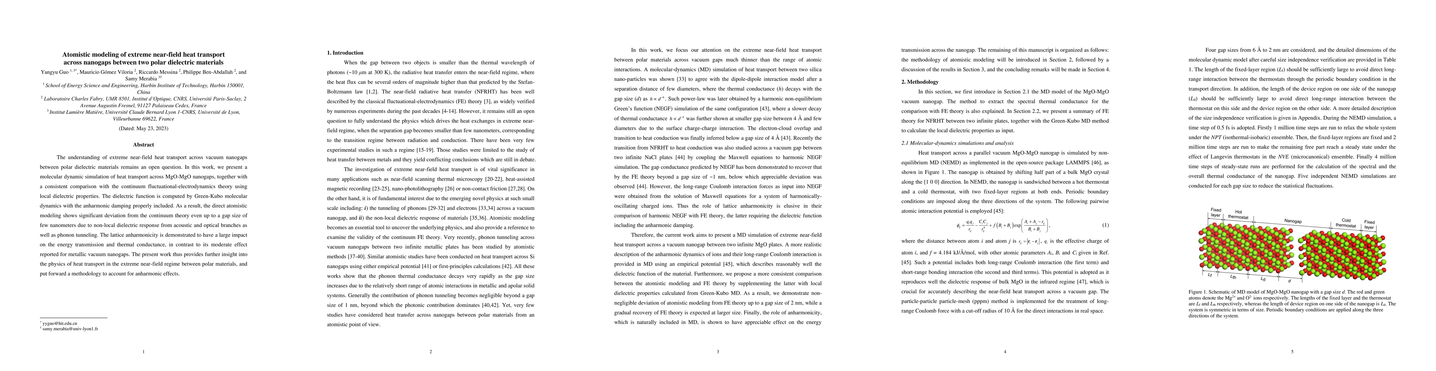 Thumbnail for Atomistic modeling of extreme near-field heat transport across nanogaps
  between two polar dielectric materials