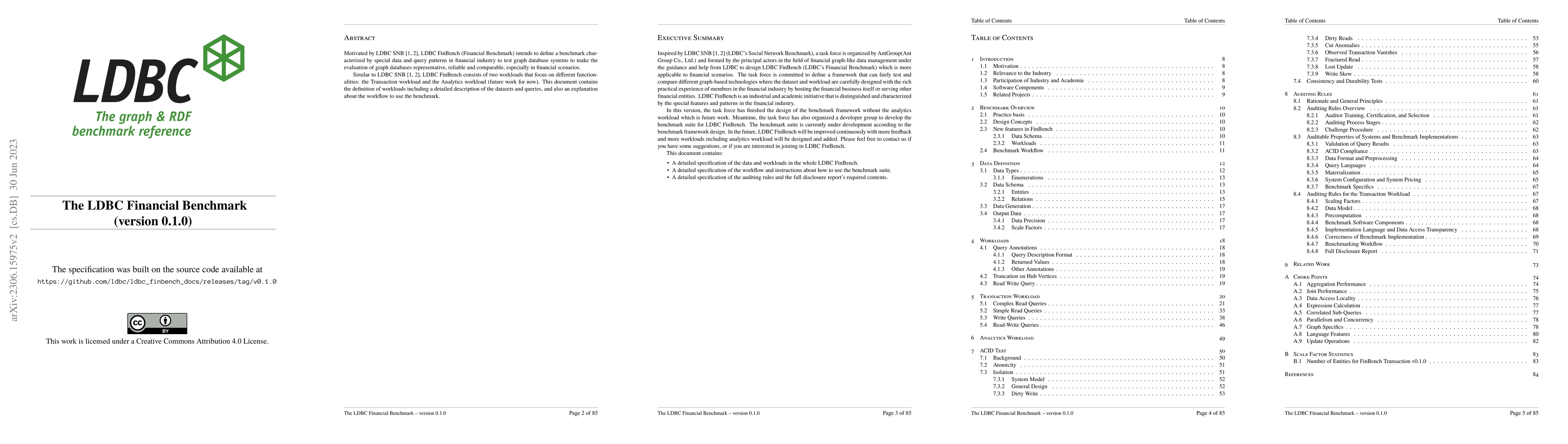 Thumbnail for The LDBC Financial Benchmark