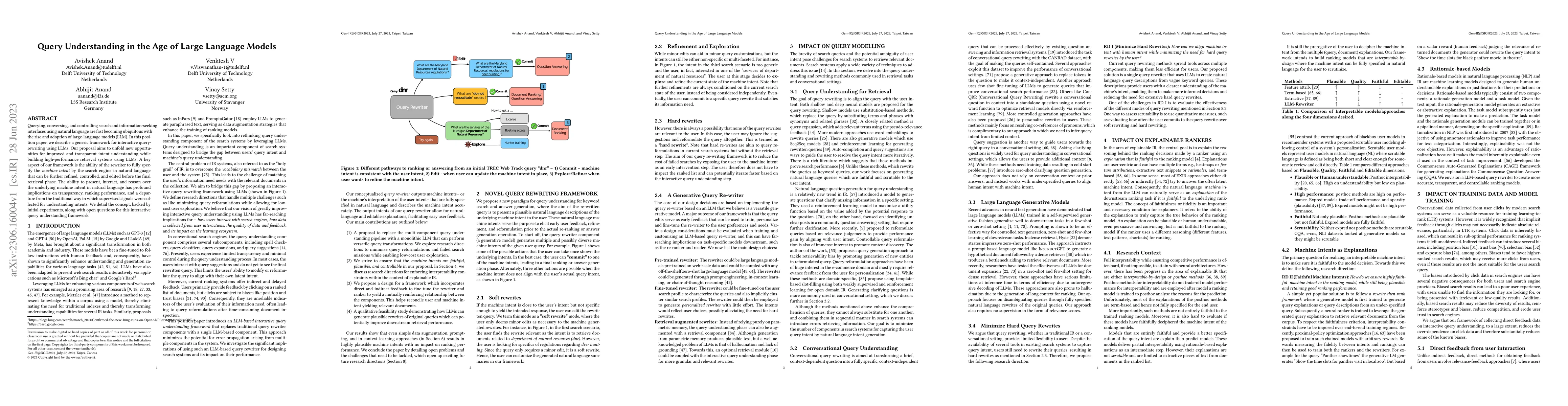 Thumbnail for Query Understanding in the Age of Large Language Models