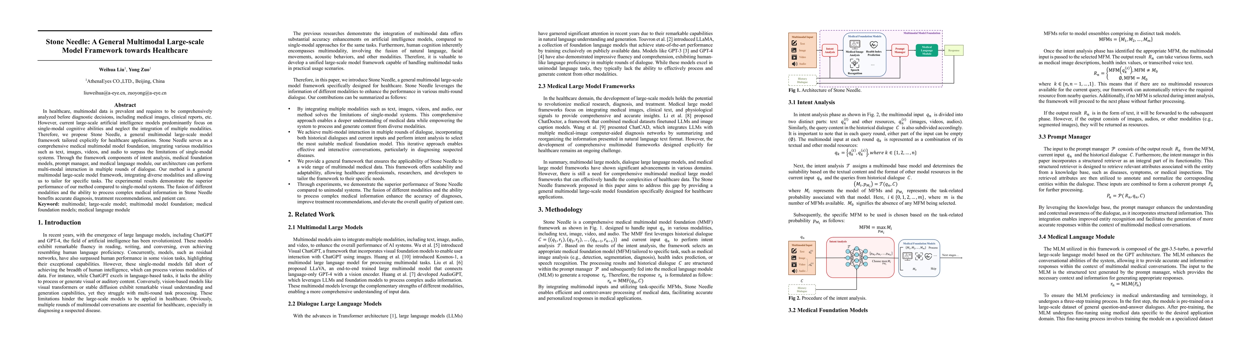 Thumbnail for Stone Needle: A General Multimodal Large-scale Model Framework towards
  Healthcare