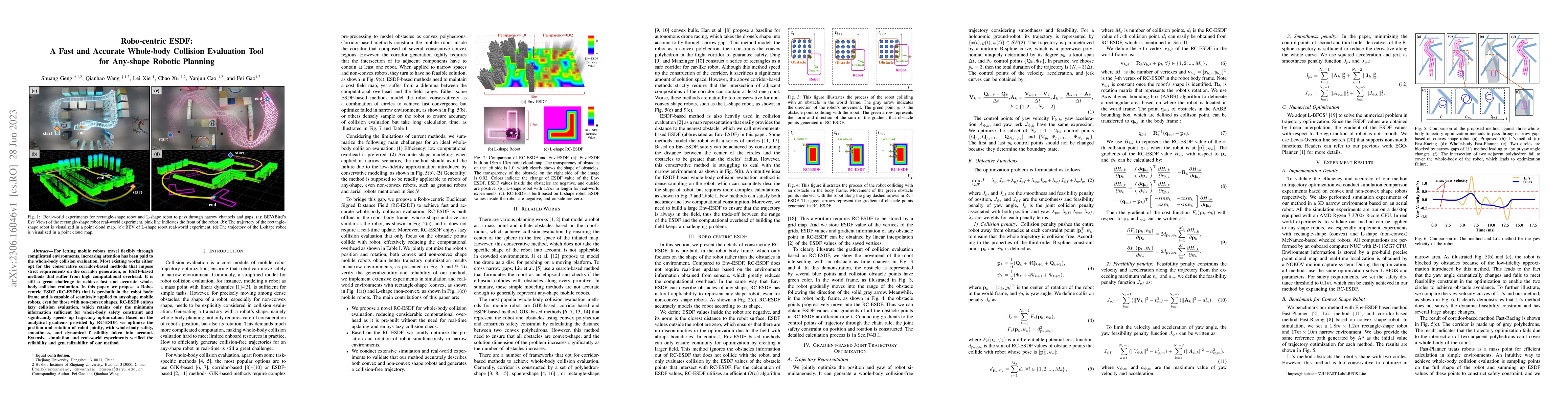 Thumbnail for Robo-centric ESDF: A Fast and Accurate Whole-body Collision Evaluation
  Tool for Any-shape Robotic Planning