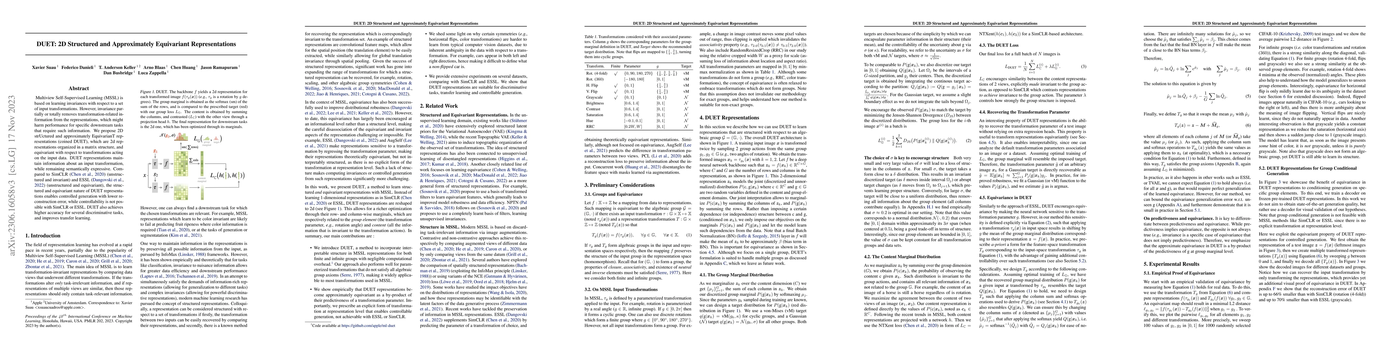 Thumbnail for DUET: 2D Structured and Approximately Equivariant Representations
