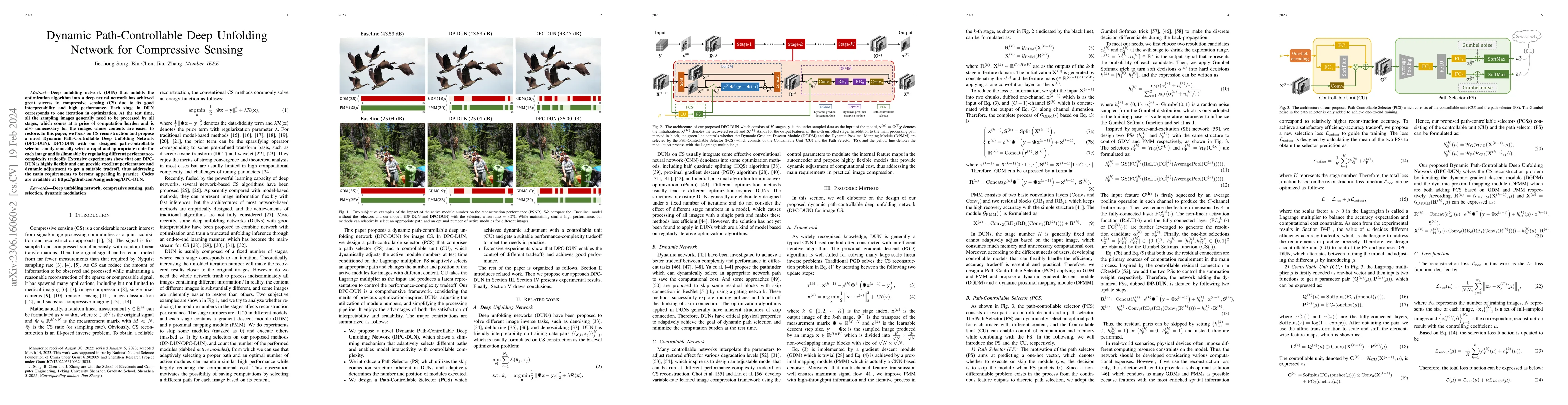 Thumbnail for Dynamic Path-Controllable Deep Unfolding Network for Compressive Sensing