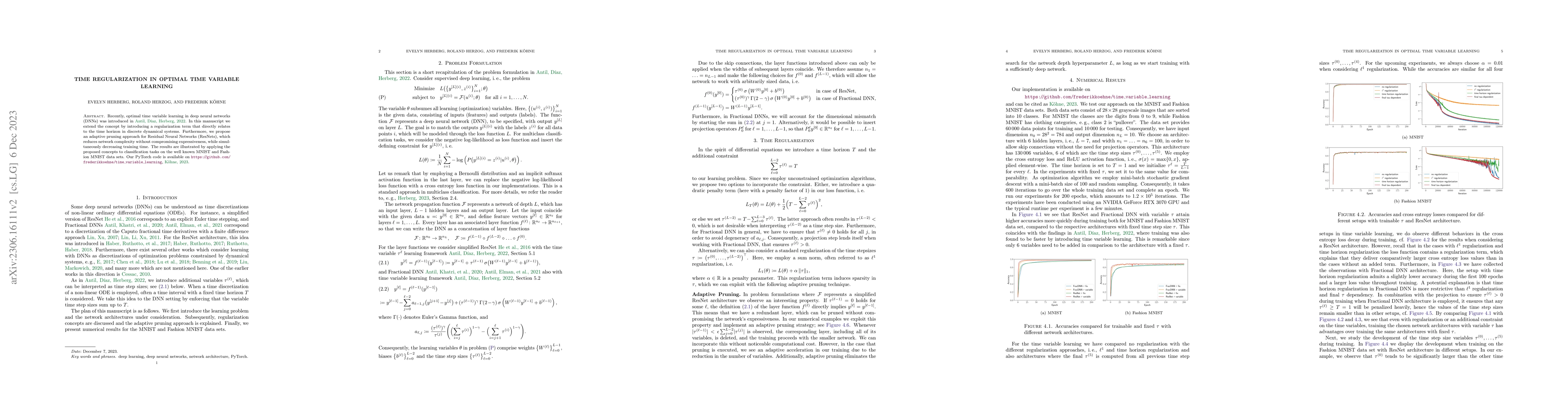 Thumbnail for Time Regularization in Optimal Time Variable Learning