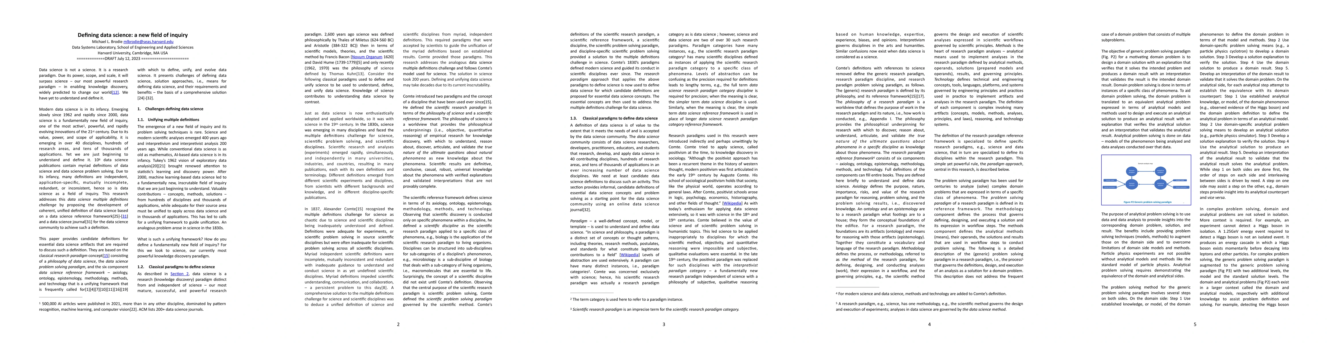 Thumbnail for Defining data science: a new field of inquiry
