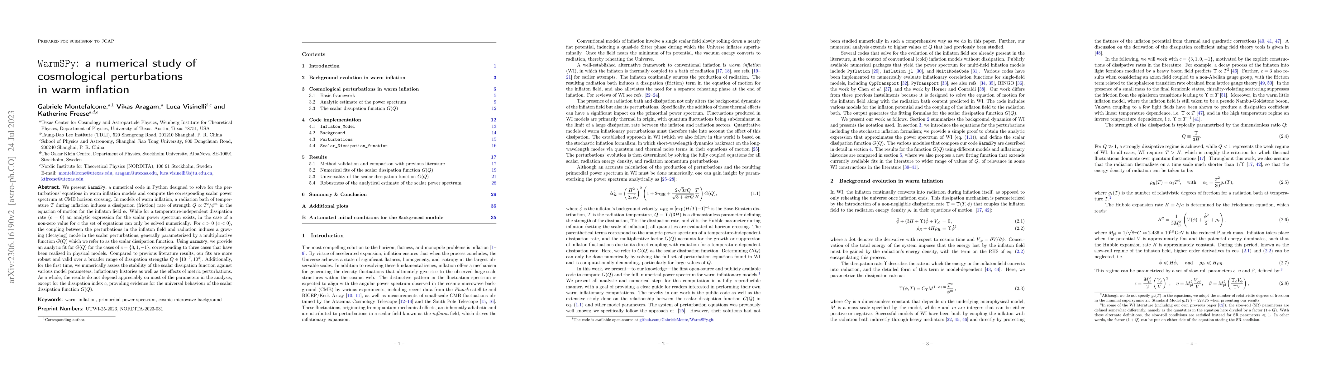 Thumbnail for WarmSPy: a numerical study of cosmological perturbations in warm
  inflation