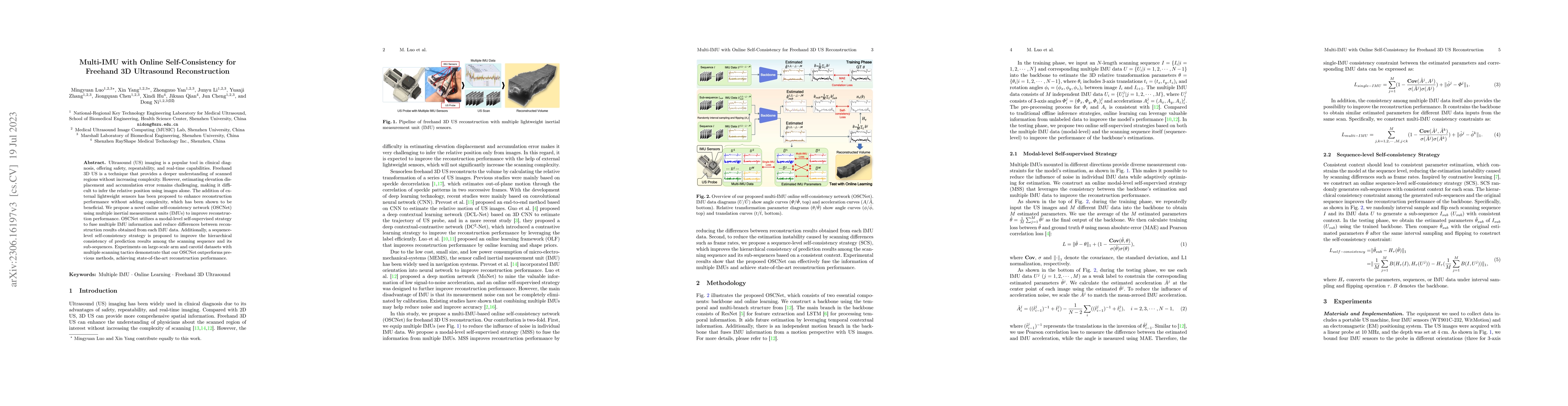 Thumbnail for Multi-IMU with Online Self-Consistency for Freehand 3D Ultrasound
  Reconstruction