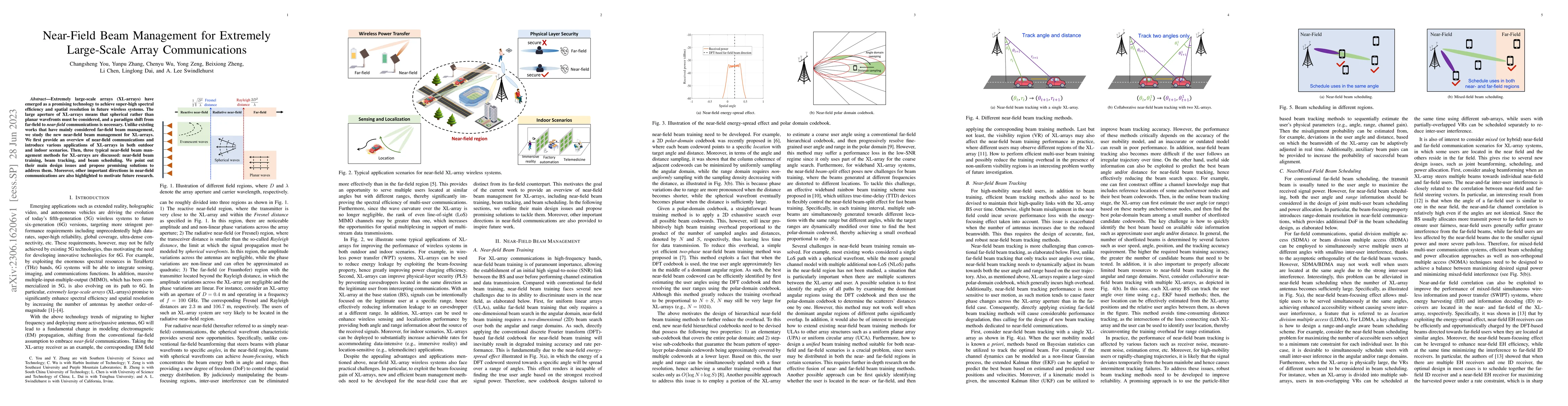 Thumbnail for Near-Field Beam Management for Extremely Large-Scale Array
  Communications