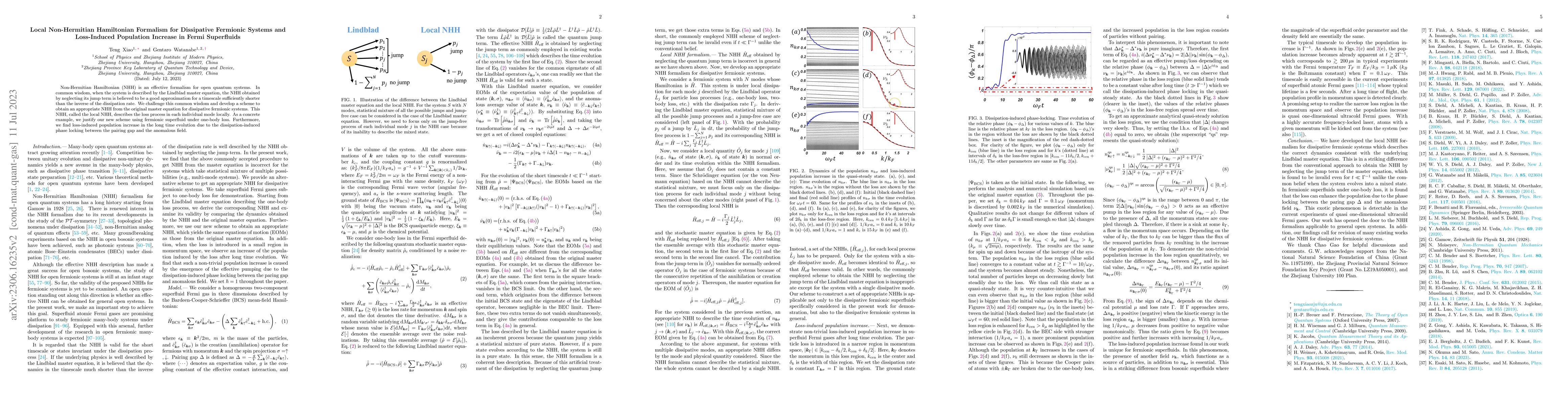 Thumbnail for Local Non-Hermitian Hamiltonian Formalism for Dissipative Fermionic
  Systems and Loss-Induced Population Increase in Fermi Superfluids