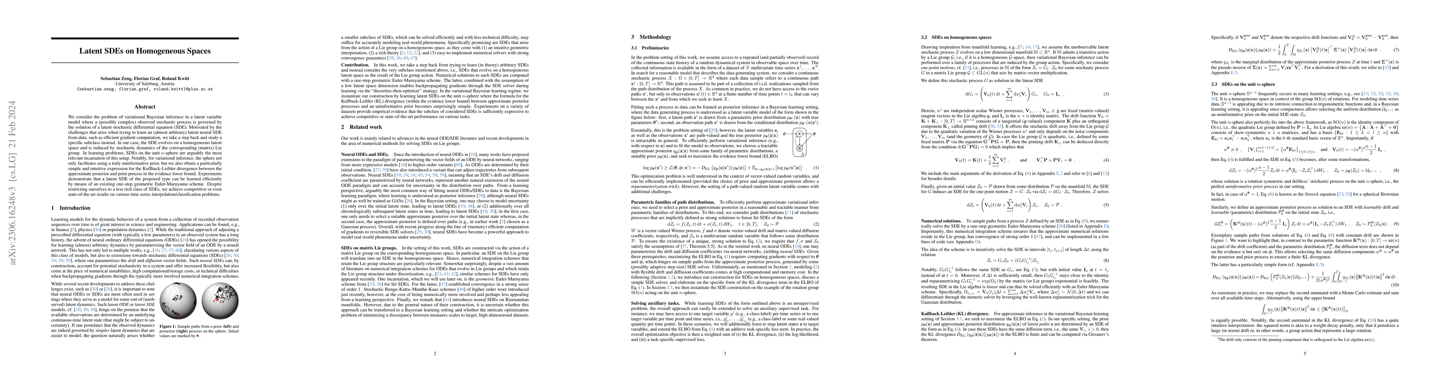 Thumbnail for Latent SDEs on Homogeneous Spaces