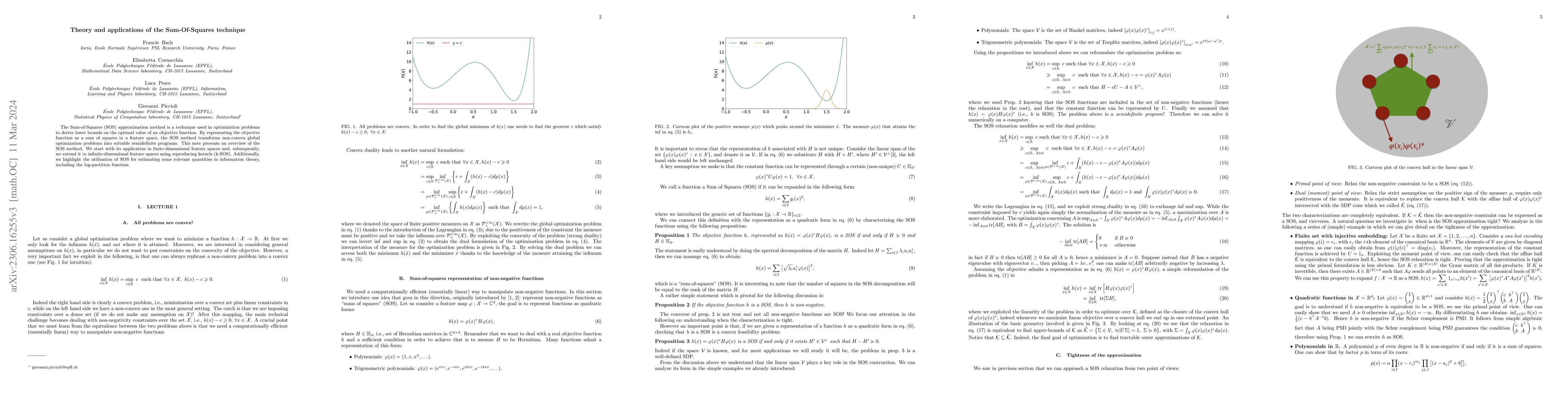 Thumbnail for Theory and applications of the Sum-Of-Squares technique