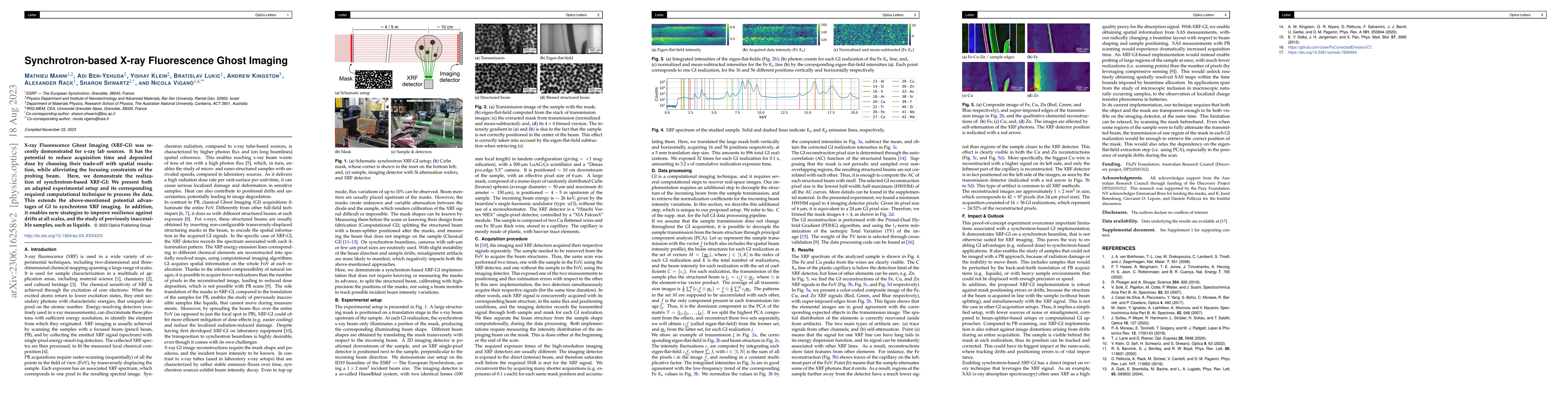 Thumbnail for Synchrotron-based X-ray Fluorescence Ghost Imaging