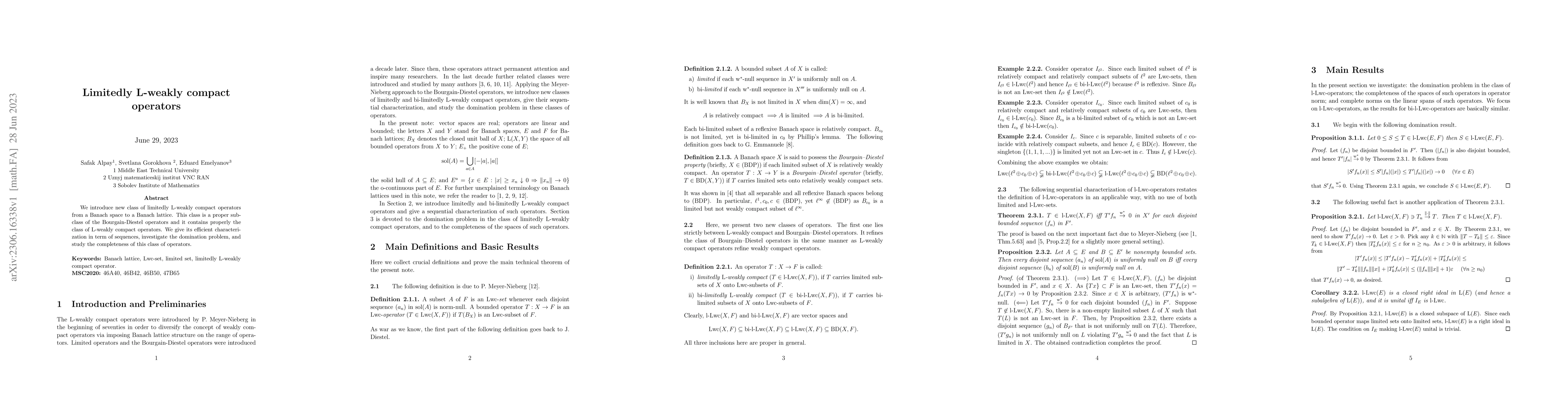 Thumbnail for Limitedly L-weakly compact operators