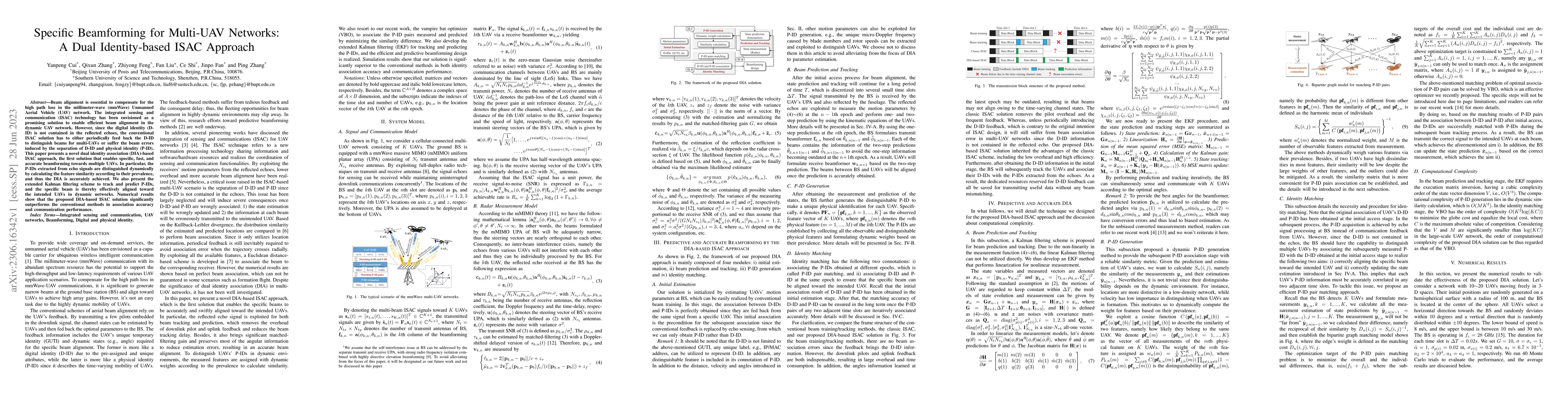 Thumbnail for Specific Beamforming for Multi-UAV Networks: A Dual Identity-based ISAC
  Approach
