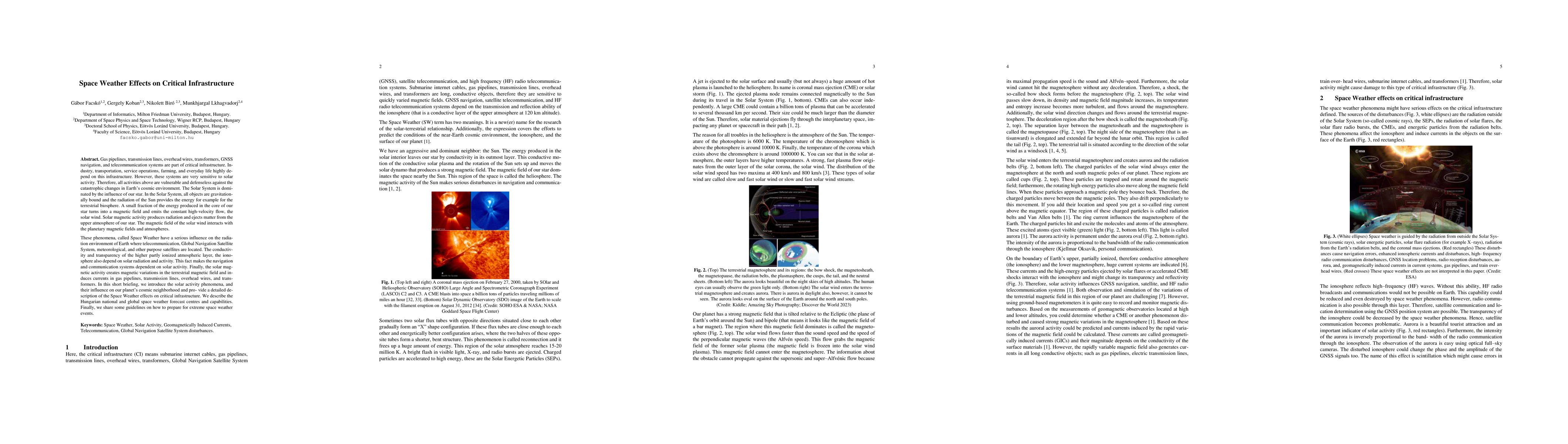 Thumbnail for Space Weather Effects on Critical Infrastructure
