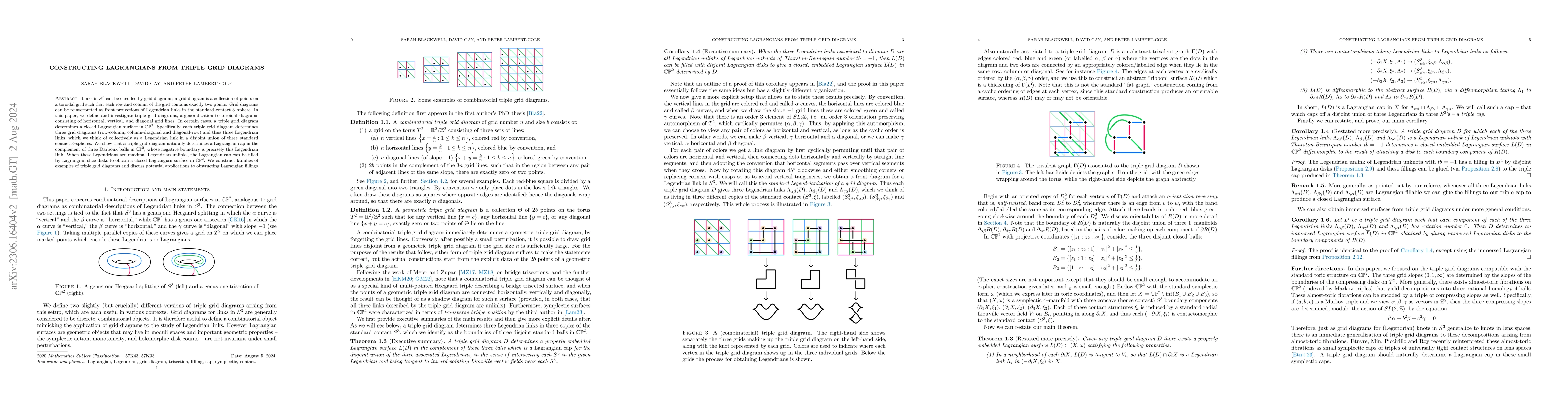 Thumbnail for Constructing Lagrangians from triple grid diagrams