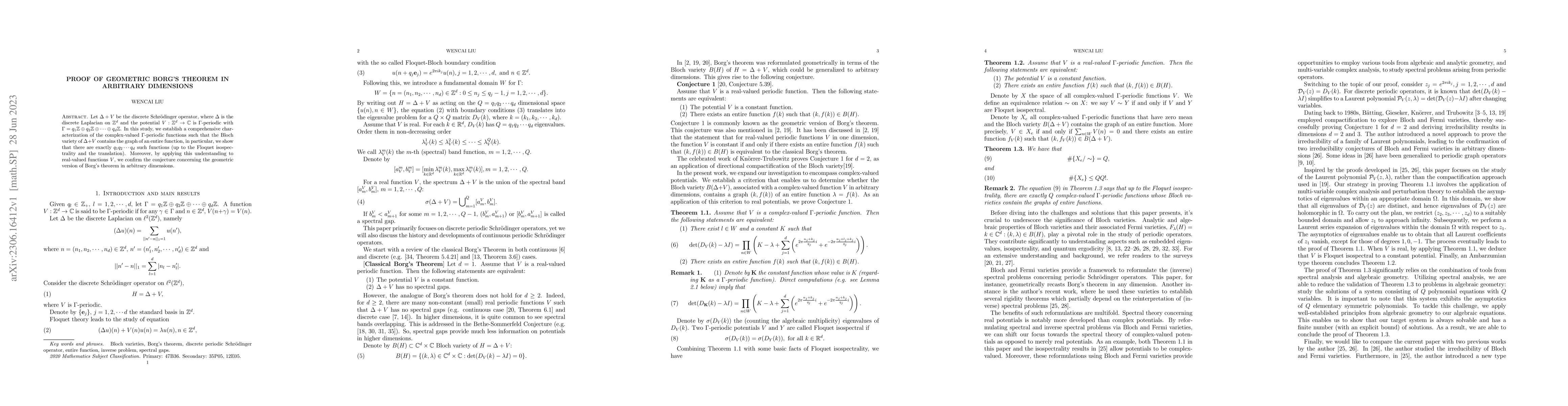 Thumbnail for Proof of geometric Borg's Theorem in arbitrary dimensions