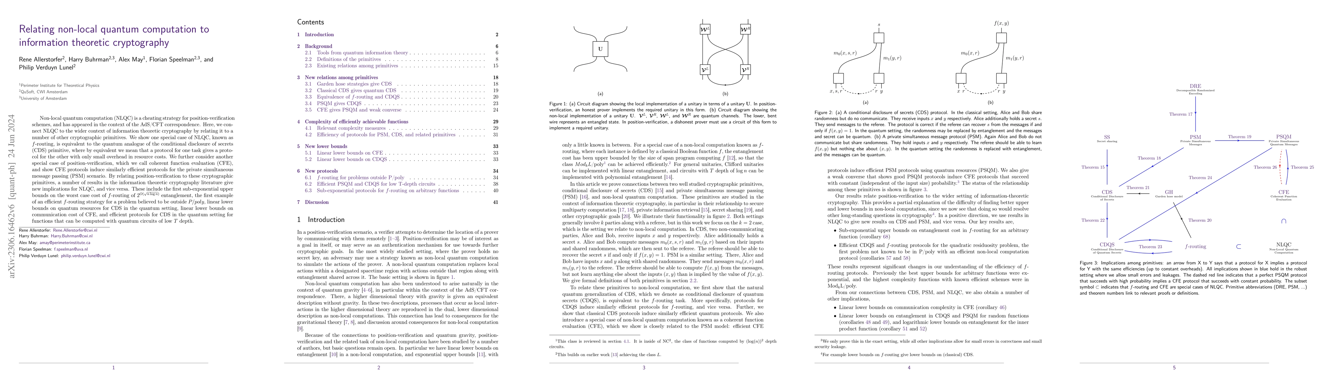 Thumbnail for Relating non-local quantum computation to information theoretic
  cryptography