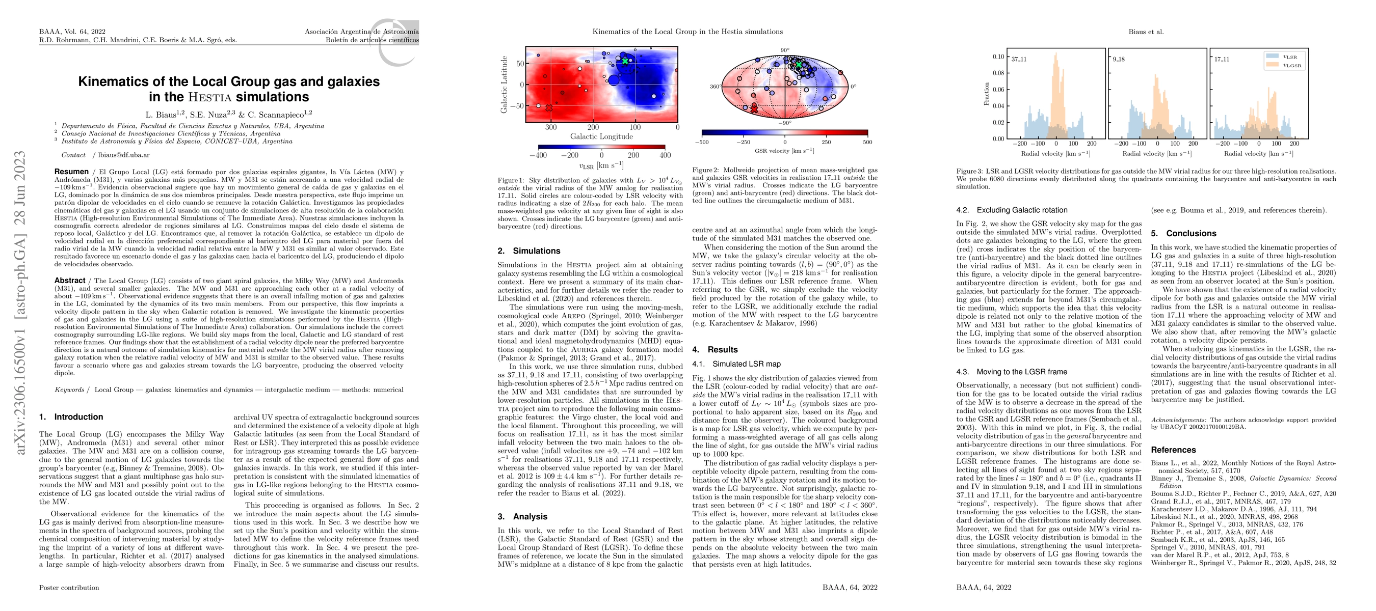 Thumbnail for Kinematics of the Local Group gas and galaxies in the Hestia simulations