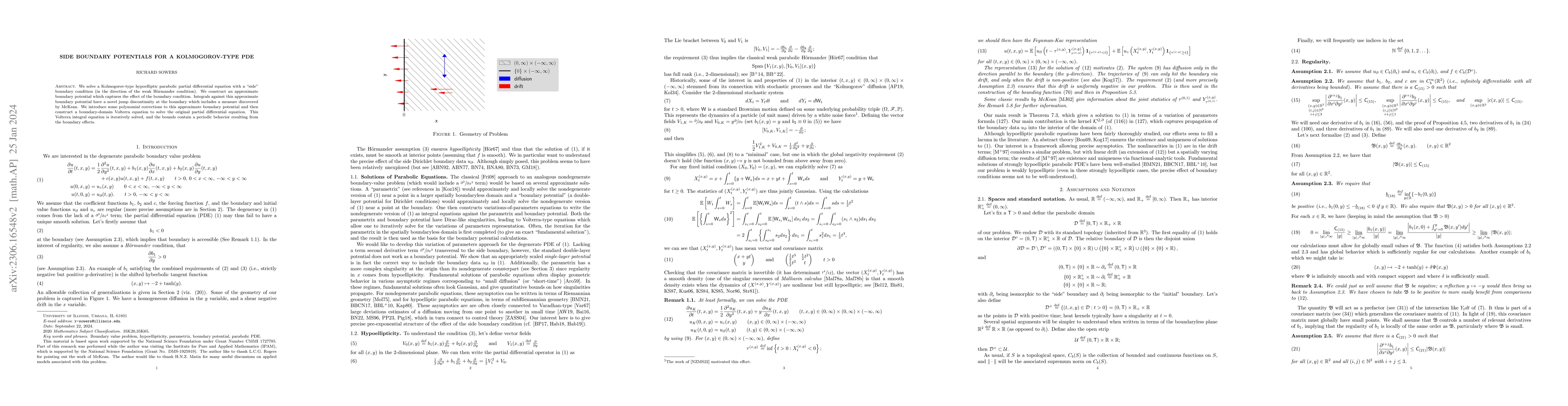 Thumbnail for Side Boundary potentials for a Kolmogorov-type PDE