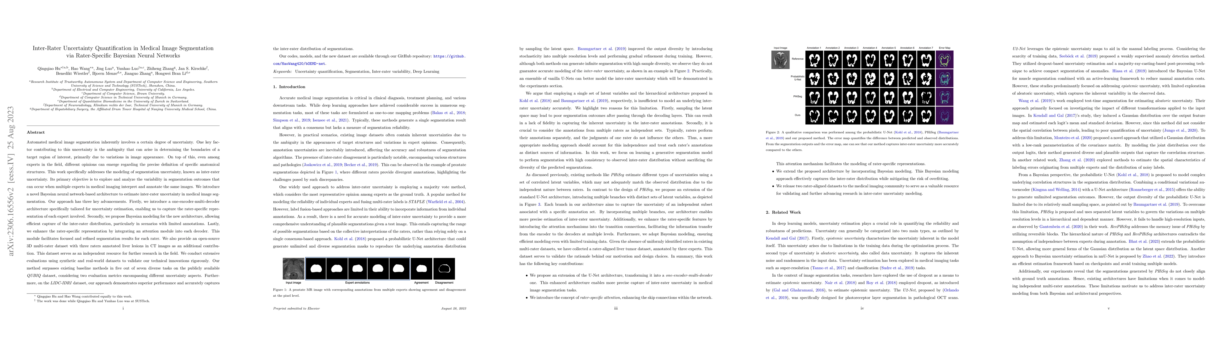 Thumbnail for Inter-Rater Uncertainty Quantification in Medical Image Segmentation via
  Rater-Specific Bayesian Neural Networks