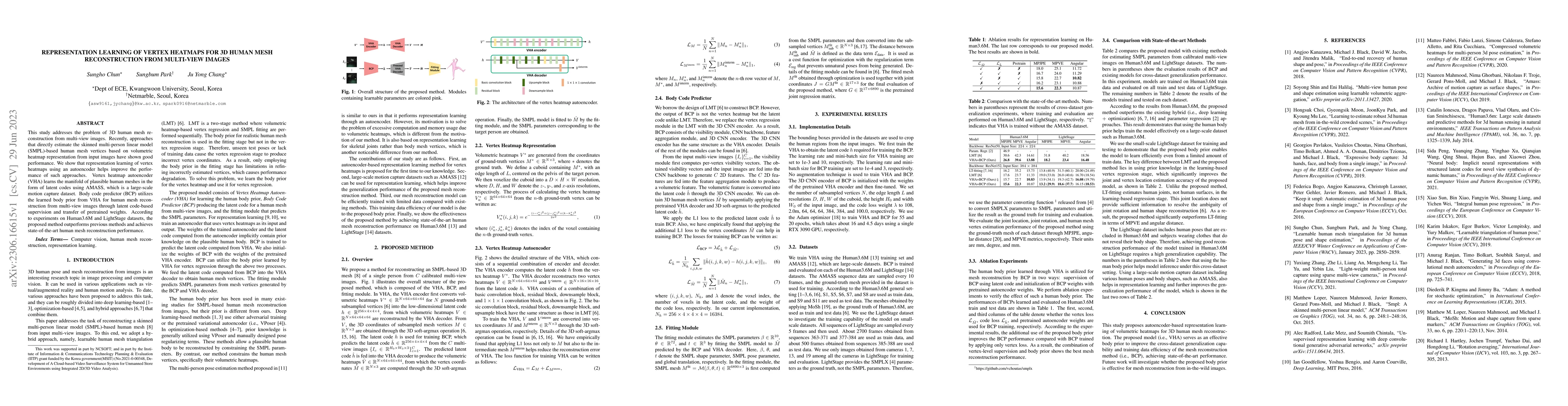 Thumbnail for Representation learning of vertex heatmaps for 3D human mesh
  reconstruction from multi-view images