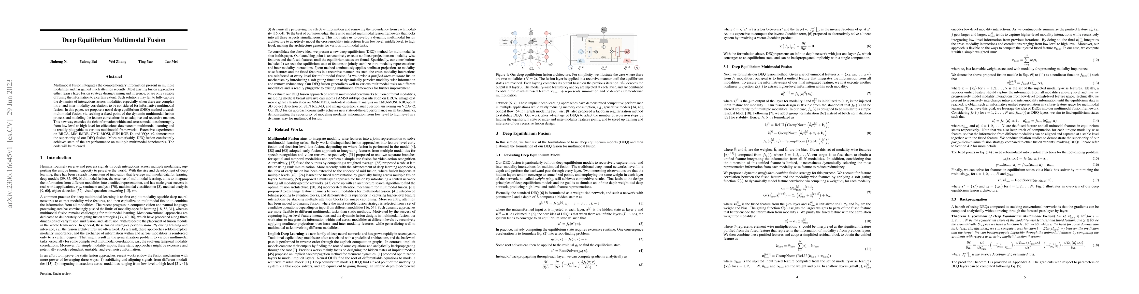 Thumbnail for Deep Equilibrium Multimodal Fusion