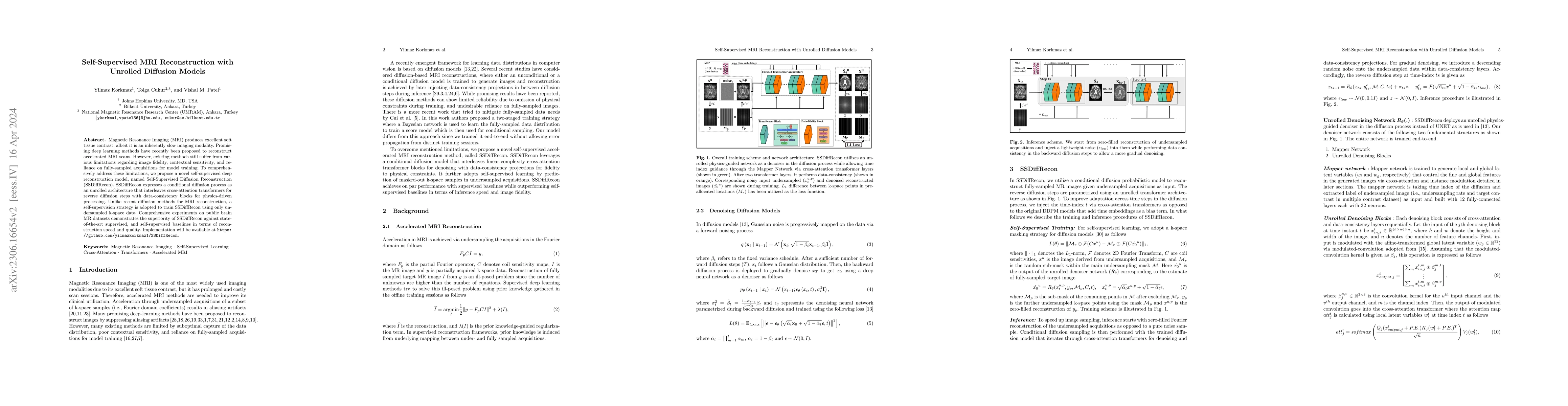 Thumbnail for Self-Supervised MRI Reconstruction with Unrolled Diffusion Models