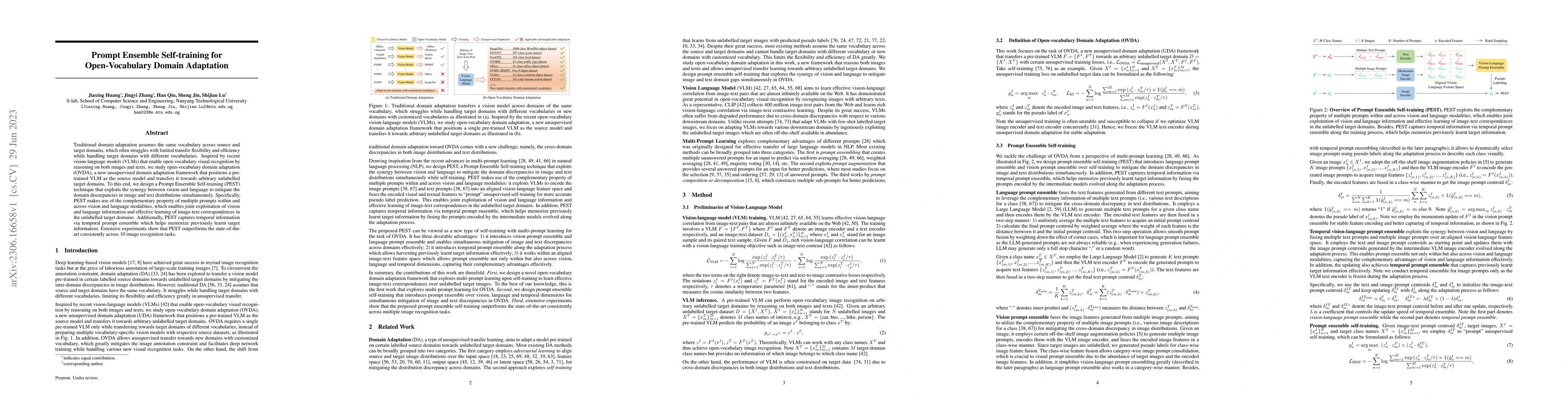 Thumbnail for Prompt Ensemble Self-training for Open-Vocabulary Domain Adaptation