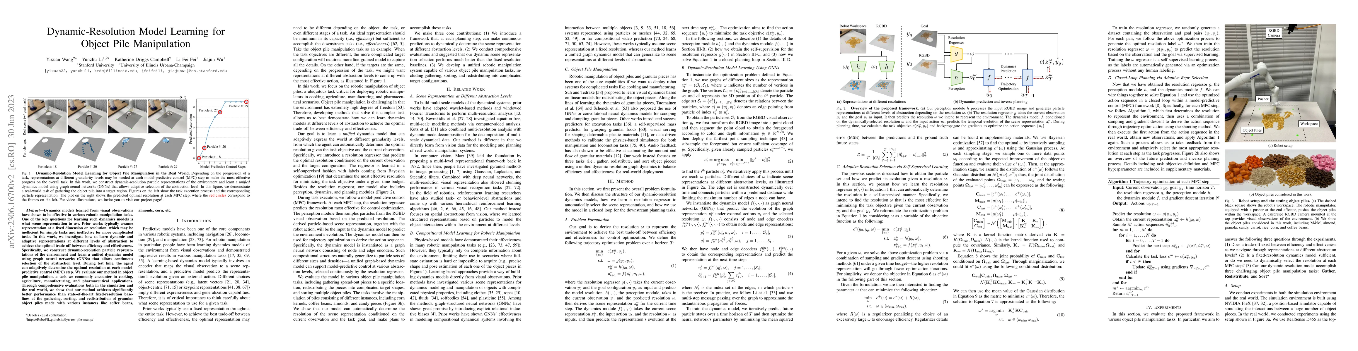 Thumbnail for Dynamic-Resolution Model Learning for Object Pile Manipulation